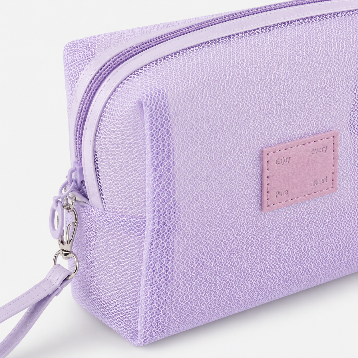 Clear Lavender Cosmetic Pouch gallery image